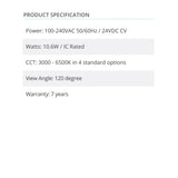 2Pk Radiance LPC 0170 LED Downlight 3000-4500K 10.6W 870-950lm Dimmable - Prism One
