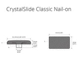 CrystalSlide Classic Nail-On 19mm (0.8 in) x 33mm (1.3 in) - Prism One