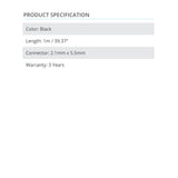 20 AWG DC Power Extension X1 39.37in  - Prism One